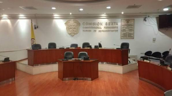Infografía de Movemos País: conformación de la Comisión Sexta de la Cámara de Representantes 2026–2030, con la distribución de las 20 curules entre nueve bancadas.