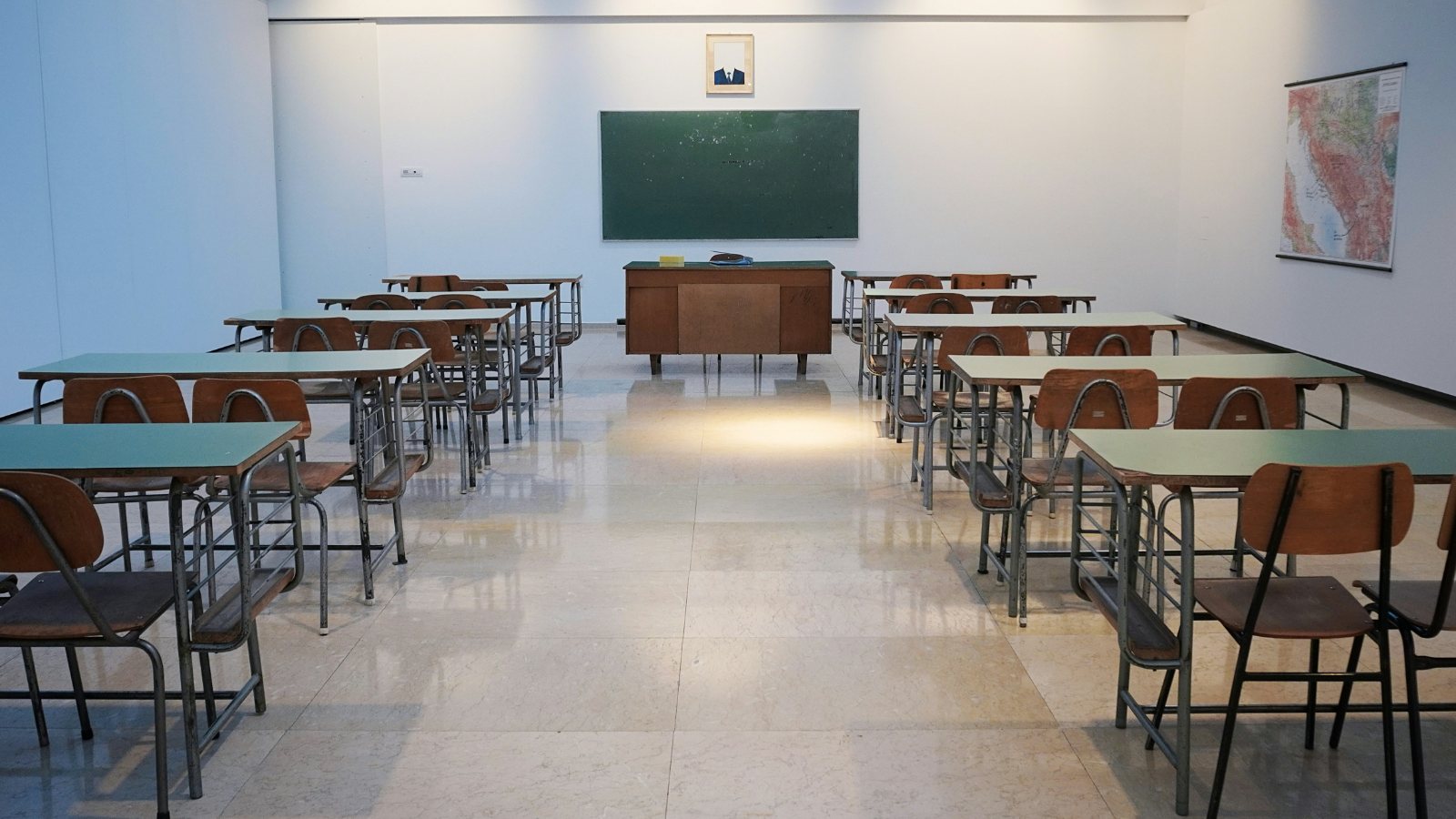Aula de clase vacía