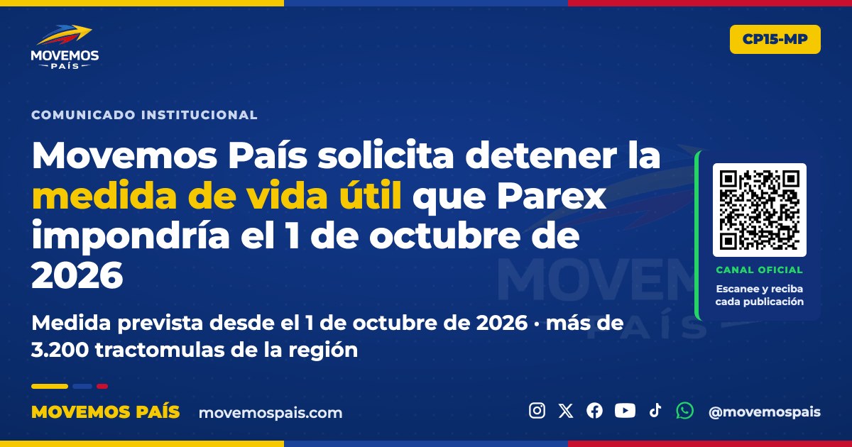 Comunicado CP15-MP · Vida útil Parex